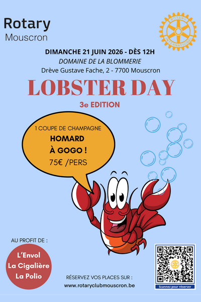 Rotary Club Mouscron Lobster Day 2025